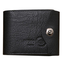 Load image into Gallery viewer, 2016 Fashion  Men's Luxury Wallet Men Button Leather Card Cash Brown Wallets Receipt Card Holder Purse carteras mujer