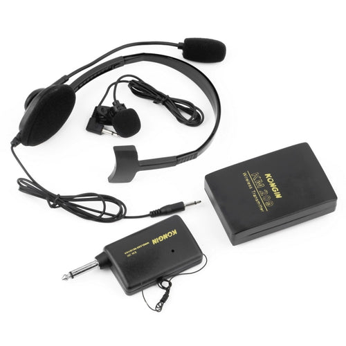 VHF Stage Wireless Lavalier Lapel Headset Microphone System Mic FM Transmitter