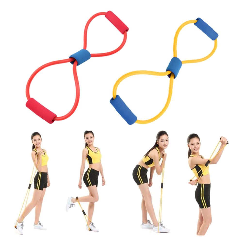 2Pc Resistance Bands band sport elastico para exercicios Yoga Pilates Abs Exercise Stretch Fitness equipment Tube Workout Bands