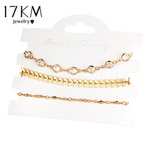 Load image into Gallery viewer, 17KM New Design Bijoux Crystal Beads Wedding Bracelets Set Pulseras Mujer Love Femme Bracelet Chain Jewelry For Women Party Gift