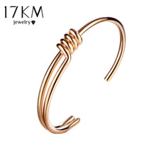 Load image into Gallery viewer, 17KM 2 Color Shackle Screw Cuff Bangle Fashion Bracelets &amp; Bangles Gift Pulseira Feminina Steampunk Cuff Jewelry For Women