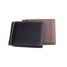 Load image into Gallery viewer, 2016 Wallets Men Short Leather Purse Credit ID Card Holder Slim Coin Purse Brown Solid England Style Men&#39;s Wallet carteras mujer