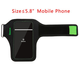 Baseus Armband Case For iPhone 7 6 6s Plus Samsung S8 Plus Sports Mobile Phone Holder Brassard Running Wristband Hand Phone Case