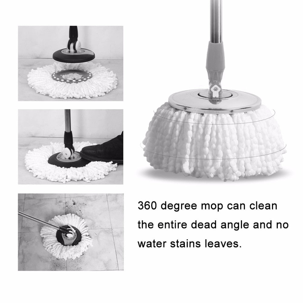 2017 Home Use Super Soft Microfiber Home Cleaning Floor Mop Heads 360 Degree Rotation Cleaning Replacement Round Floor Mops