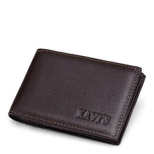 Load image into Gallery viewer, KAVIS Genuine Leather Credit Card Wallets Men Women Bank Credit Card Holder Wallet Leather Wallets for Credit Cards Small Walet