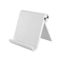 Load image into Gallery viewer, Powstro Desk Folding Tablet Mobile Stand Bracket Holder Foldable Adjustable Angle for iPhone Samsung Phone Tablet Less 11 Inch