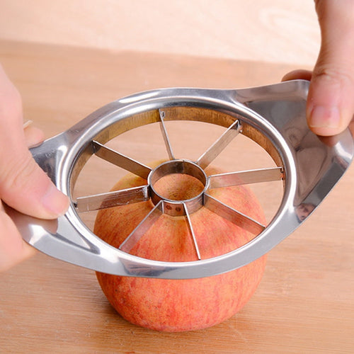 Stainless Steel Apple Slicer Vegetable Fruit Pear Apple Cutter Slicer Processing Salads Tools Picnic Fruit Slicer Kitchen Gadget