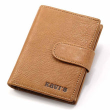 Load image into Gallery viewer, KAVIS 2017 New Slim Genuine Leather Mens Wallet Man Cowhide Cover Coin Purse Small Brand Male Credit&amp;id Multifunctional Walets