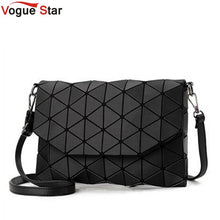 Load image into Gallery viewer, 2018 new small solid plaid geometric lingge envelope handbag women clutch ladies purse crossbody messenger shoulder bags LB647