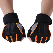 Load image into Gallery viewer, 1 Pair Gym Dumbbell Barbell Weight Lifting Training Half Finger Fitness Gloves Power Dumbbell Fingerless Cross Glove