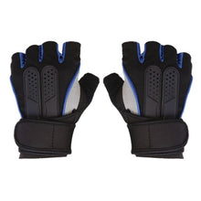 Load image into Gallery viewer, 1 Pair Gym Dumbbell Barbell Weight Lifting Training Half Finger Fitness Gloves Power Dumbbell Fingerless Cross Glove