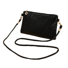 Load image into Gallery viewer, Cute Crocodile Patten Mini P U Leather Zipper Handbag for Women