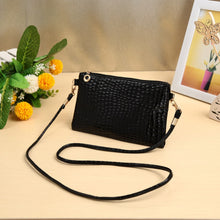 Load image into Gallery viewer, Cute Crocodile Patten Mini P U Leather Zipper Handbag for Women