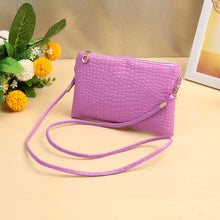 Load image into Gallery viewer, Cute Crocodile Patten Mini P U Leather Zipper Handbag for Women