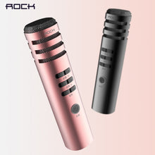 Load image into Gallery viewer, ROCK Smart Karaoke Microphone,Mini Microphone for Smartphone and Speaker of Microphone Karaoke