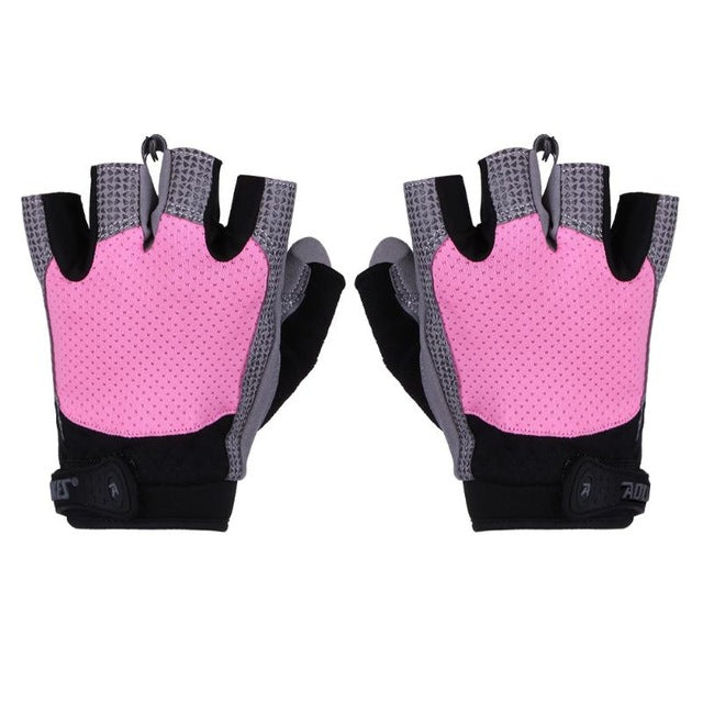 1 Pair Anti-skid Breathable Gym Gloves Men Women  Body Building Training Sport Dumbbell Fitness Exercise Weight Lifting Gloves