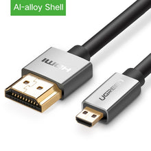 Load image into Gallery viewer, Ugreen Micro HDMI to HDMI Cable 2M Gold-Plated 1.4 3D 2K 1440P High Premium Cable Adapter for HDTV XBox Mobile Phone Table Cable