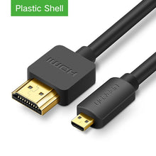 Load image into Gallery viewer, Ugreen Micro HDMI to HDMI Cable 2M Gold-Plated 1.4 3D 2K 1440P High Premium Cable Adapter for HDTV XBox Mobile Phone Table Cable