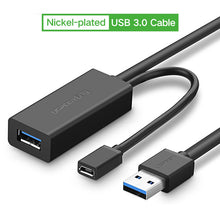 Load image into Gallery viewer, Ugreen USB Extension Cable 5m/10m/20m/30m Male to Female USB 3.0 Cable Signal Amplifier USB3.0 2.0 Extender Cord USB Extension