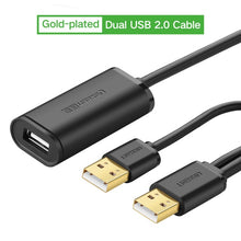 Load image into Gallery viewer, Ugreen USB Extension Cable 5m/10m/20m/30m Male to Female USB 3.0 Cable Signal Amplifier USB3.0 2.0 Extender Cord USB Extension