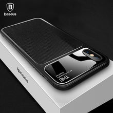 Load image into Gallery viewer, Baseus Luxury Phone Case For iPhone X 10 Capinhas Soft TPU &amp; Glass Back Cover Fitted Case For iPhone 8 7 Plus Coque Fundas