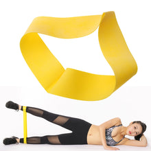 Load image into Gallery viewer, Fitness Equipments Natural Latex Rubber Ring Pulling Ring Resistance Bands Sports Yoga Strength Rubber Loops Black Yellow