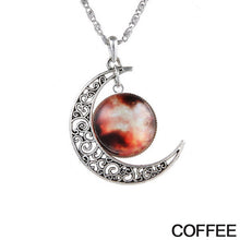 Load image into Gallery viewer, Starry Galaxy &amp; Moon Necklace