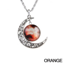 Load image into Gallery viewer, Starry Galaxy &amp; Moon Necklace