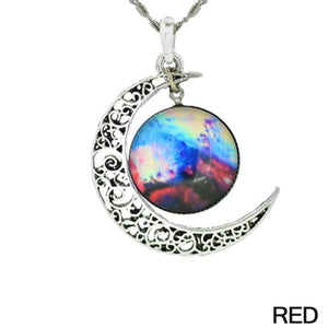 Starry Galaxy & Moon Necklace