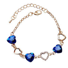 Load image into Gallery viewer, Crystal Heart Love Bracelet