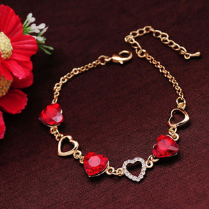 Crystal Heart Love Bracelet