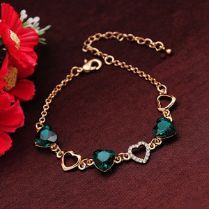 Crystal Heart Love Bracelet