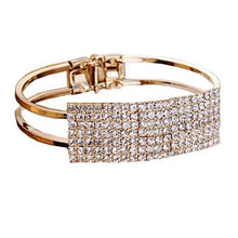 Load image into Gallery viewer, Crystal Fashion Cuff Bracelet