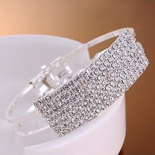 Load image into Gallery viewer, Crystal Fashion Cuff Bracelet