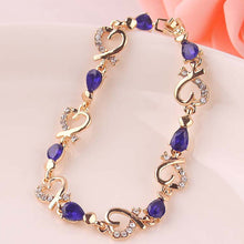 Load image into Gallery viewer, Heart Drop Crystal Bracelet