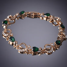 Load image into Gallery viewer, Heart Drop Crystal Bracelet