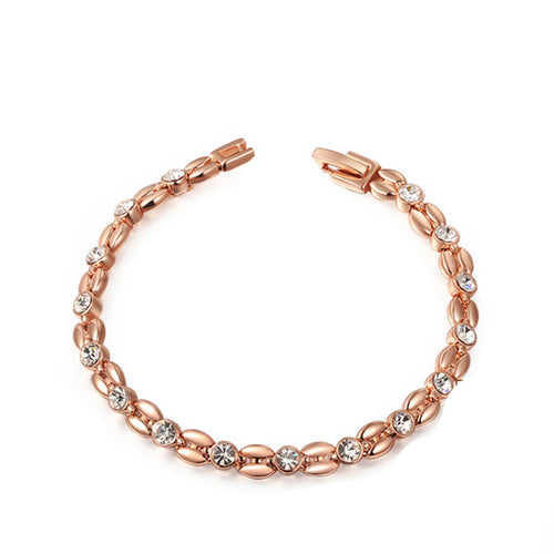 Wheat-Shaped Rose Gold Bracelet