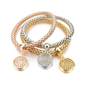 Mesh Multi-layer Three Color Bracelet