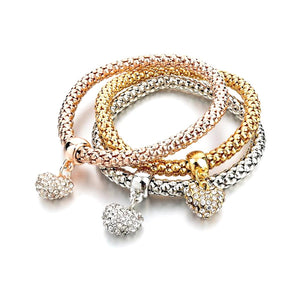 Mesh Multi-layer Three Color Bracelet