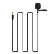 Load image into Gallery viewer, Mini Microphone Portable 3.5mm Plug Microphone with Tie Lapel Lavalier Clip On Microphone for Lectures Teaching Interview for PC