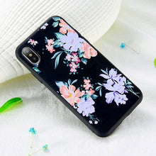 Load image into Gallery viewer, FLOVEME Case For iPhone 5S 5 SE 6 6s 3D Relief Flower Soft Silicone Phone Cases For iPhone X 7 8 6 Plus Floral Cover Accessories