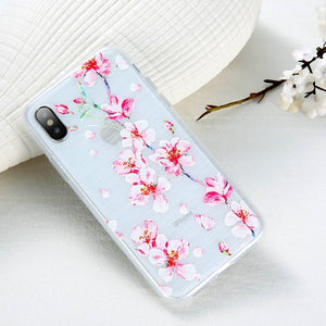 FLOVEME Case For iPhone 5S 5 SE 6 6s 3D Relief Flower Soft Silicone Phone Cases For iPhone X 7 8 6 Plus Floral Cover Accessories