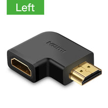 Load image into Gallery viewer, UGREEN HDMI Connector Male to HDMI Female Adapter 4K Converter Extender 270 90 Degree Right Angle for 1080P HDTV PC HDMI Adapter