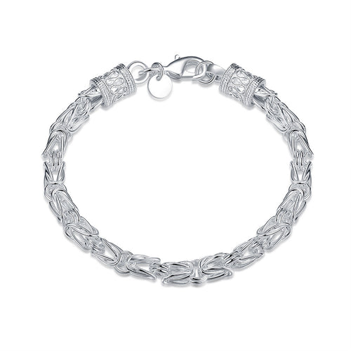 Byzantine Bracelet in 18K White Gold Plated