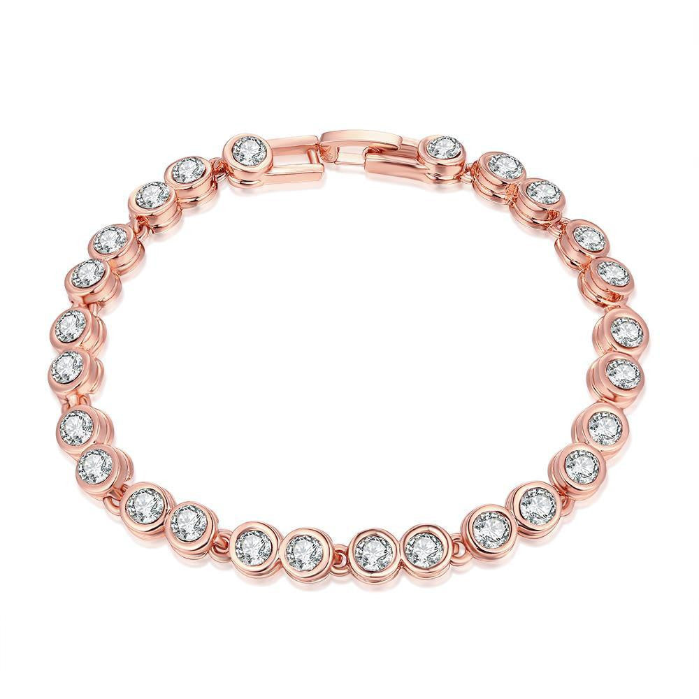 Around the World 18K Rose Gold Plated Bracelet