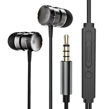 Load image into Gallery viewer, Rock In-Ear Metal Earphones Stereo Headset 3.5mm inear Wired Earphone With Microphone