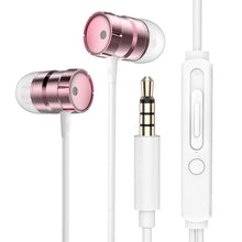 Load image into Gallery viewer, Rock In-Ear Metal Earphones Stereo Headset 3.5mm inear Wired Earphone With Microphone