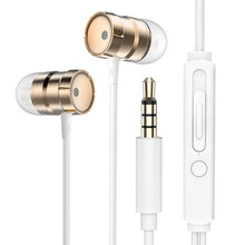 Load image into Gallery viewer, Rock In-Ear Metal Earphones Stereo Headset 3.5mm inear Wired Earphone With Microphone