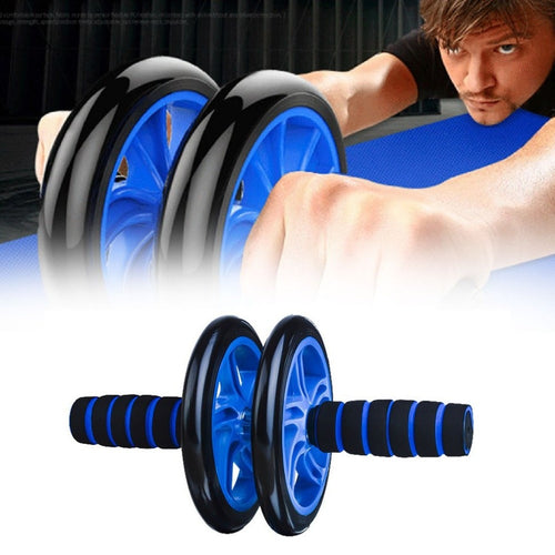 Abdominal Fitness Wheel Workout Gym Roller for Arms Back Belly Core Trainer Roller Double Wheels Fitness Equipment Free Shipping