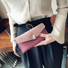 Load image into Gallery viewer, Synthetic Women Leather Long Clutch Wallet Money Card Holder Purse Handbag